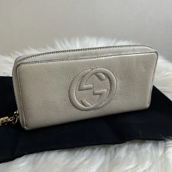 💯Authentic Gucci Soho Zipped Long Wallet🍀 - Picture 13 of 16